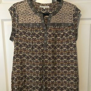 Daniel Rainn Cap Sleeve Lace Detail Top